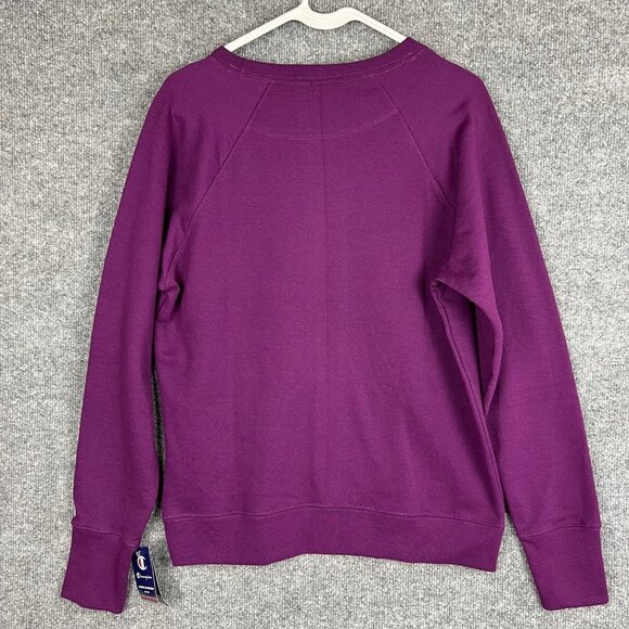 NEW Champion Women Venetian Purple Fleece Pullover Sweatshirt Size M - Picture 3 of 8